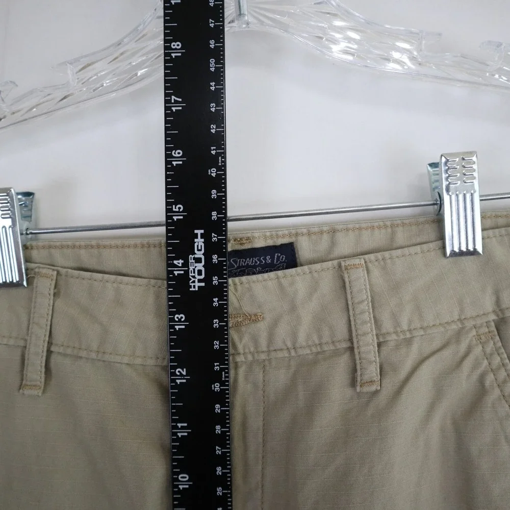 Levi's‎ Shorts Mens 30 Ripstop Cargo Flap Pocket Outdoor Casual Cotton Beige